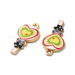 Подвески из эмали и сплава&nbsp;ENAM-D043-11G-02