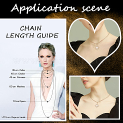 10 шт. набор цепочек-змей из нержавеющей стали 304&nbsp;NJEW-BBC0001-07