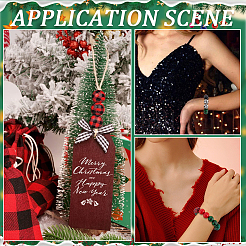 6 стиль окрашенные бусины из натурального дерева WOOD-SP0001-09