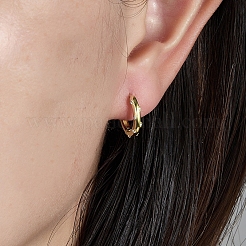 Серьги-кольца с кубическим цирконием для женщин EJEW-F317-13G