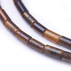 Природных тигровый глаз бисер нитей G-G783-05