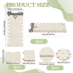 2 комплект досок для намотки деревянных ниток WOOD-FG0001-60