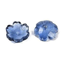 Capuchons de perles de verre en aérosol transparent&nbsp;GLAA-H035-04D