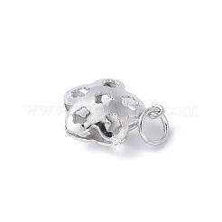 925 подвеска в виде полого цветка из стерлингового серебра STER-M093-03P