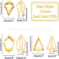 12 шт. 6 защелкивающихся дужки из нержавеющей стали 304 STAS-UN0037-92