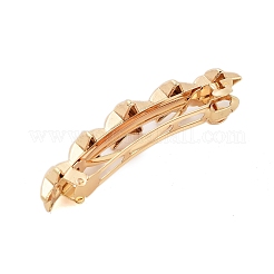 合金髪留め  女性の女の子のために  ライトゴールド  スター  17x75x15mm&nbsp;OHAR-H010-01G-KCG