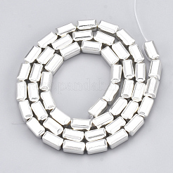 Electroplate non magnetici ematite sintetico fili di perline&nbsp;G-T061-183S