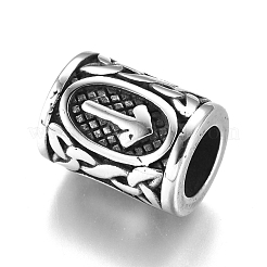 Европейские бусины из нержавеющей стали 304&nbsp;OPDL-G010-07AS-06B