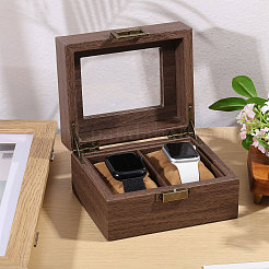 2-слотовые деревянные ящики для хранения часов CON-WH0113-10A