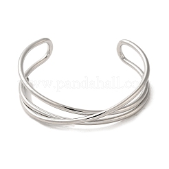 Браслеты-манжеты из нержавеющей стали 304 BJEW-Q773-06B-P