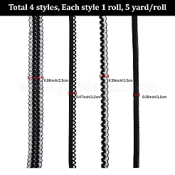 10 m 2 Arten gestrickte Fischschnur Nylon elastische Spitzenbesatz&nbsp;OCOR-DJ0001-41