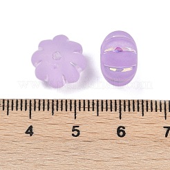 Матовые прозрачные акриловые бусины&nbsp;X1-OACR-P029-03B-04