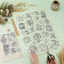 Abziehbilder aus Papierkeramik&nbsp;DIY-WH0759-24H