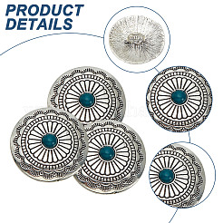 10 шт. 1-отверстийные пуговицы из сплава и смолы BUTT-HY0001-10