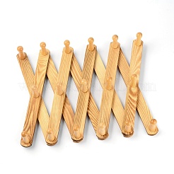 Porte-manteau en bois mural extensible en bois 17 crochets&nbsp;HJEW-WH0011-58