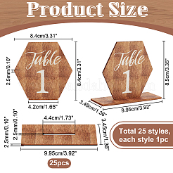 Деревянная цифровая карточка сиденья DIY-WH0002-33