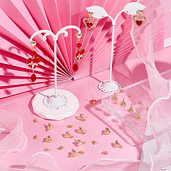 20 шт. латунные серьги-гвоздики&nbsp;KK-BBC0022-27