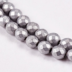 Electroplate non magnetici ematite sintetico fili di perline&nbsp;X-G-J169C-4mm-07