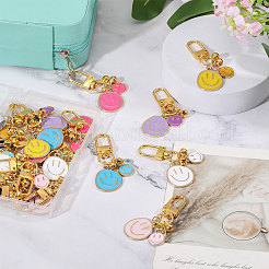 21 шт. подвесные украшения из двухцветного сплава с эмалью&nbsp;KEYC-FH00084