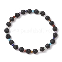 Браслеты из натуральных смешанных драгоценных камней с бусинами для женщин и мужчин&nbsp;BJEW-JB11565