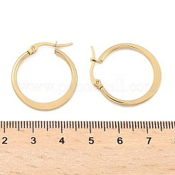 Серьги-кольца из нержавеющей стали 304 EJEW-F105-22G