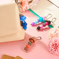 Украшение подвески из силиконовых бусин HJEW-TA00189
