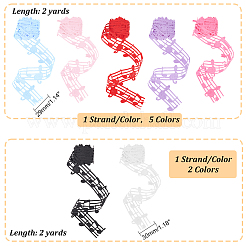 14 ярд двухцветных полиэстеровых лент OCOR-PH0002-44