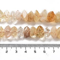 Природный цитрин бисер нитей G-D091-A12