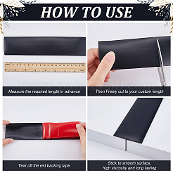 Самоклеящиеся плоские переходные планки для напольных дверей из ПВХ&nbsp;DIY-WH20013-08D