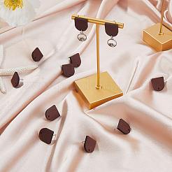 60 шт. деревянные серьги-гвоздики&nbsp;EJEW-FI0003-33D