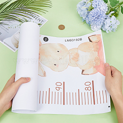 Стикер стены диаграммы роста высоты пвх&nbsp;DIY-WH0013-67