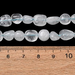 天然水晶ロッククリスタルビーズ連売り  タンブルストーン  ナゲット  6~14x6~8x4~6mm  穴：1mm  約20~24個/連  7.09~7.48''（18~19センチメートル）&nbsp;G-C286-A31