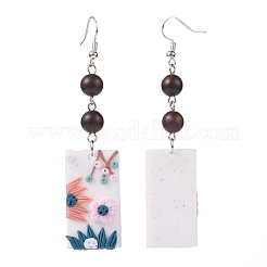 Argile polymère Pendants d'oreilles&nbsp;EJEW-JE04412-02
