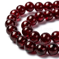 Chapelets de perles en verre craquelé&nbsp;CCG-Q001-8mm-18