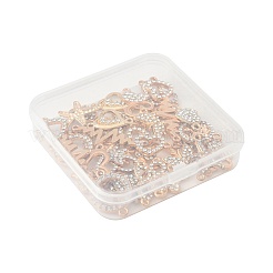 30 шт. 12 стиля сплава хрустальные стразы звенья/соединители&nbsp;FIND-FS0004-39