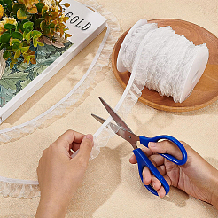 25 iarda di nastro elastico in pizzo di organza chinlon&nbsp;EC-BC0001-39B