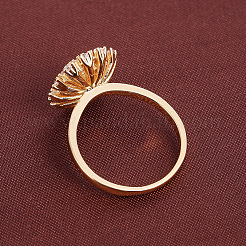 Anelli da dito da donna in ottone con micro pavé di zirconi cubici&nbsp;WGECD53-01