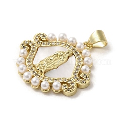 Латунные подвески из ракушек&nbsp;KK-I708-16Q-G