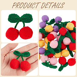 20 pieza de hilo de 4 colores tejido cereza&nbsp;DIY-CY0004-11