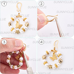 40 шт латунные серьги крючки KK-SC0006-53G