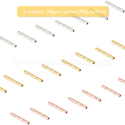 Бисера латунной трубки KK-FH0001-18