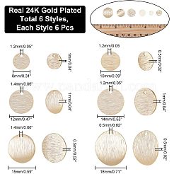 36шт 6 латунные подвески KK-HY0001-30