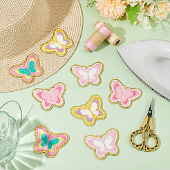 8 шт. 4-х цветные тканевые нашивки с вышивкой PATC-FG0002-17