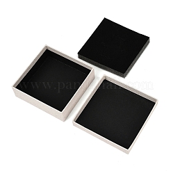 Квадратные бумажные коробки для хранения украшений с губкой внутри CON-I013-01E