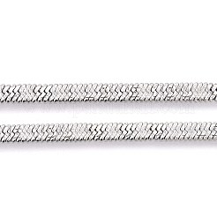 Цепочки-ёлочки из нержавеющей стали 304 толщиной 4 мм NJEW-N058-02P