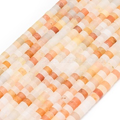 Натуральный красный авантюрин бисер нитей&nbsp;G-P575-B05-4x2mm-01