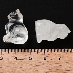 Figurines sculptées en cristal de quartz naturel&nbsp;DJEW-L023-B20