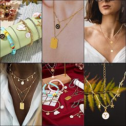 Подвески из позолоченного сплава ENAM-SZ0001-01