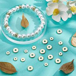 60шт 3 стильные латунные бусины KK-BBC0003-56G