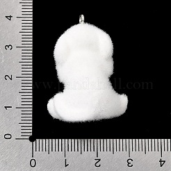 Pendentifs en résine opaque floqués&nbsp;RESI-G128-01S